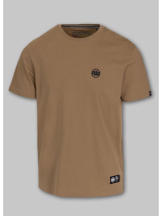 PITBULL PITBULL T-Shirt SMALL LOGO Brązowy Regular Fit