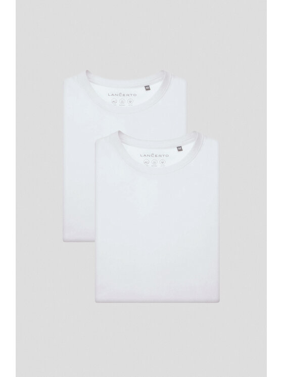 Lancerto Lancerto Komplet t-shirtów Kenneth ZESTAW0000241 Biały Regular Fit
