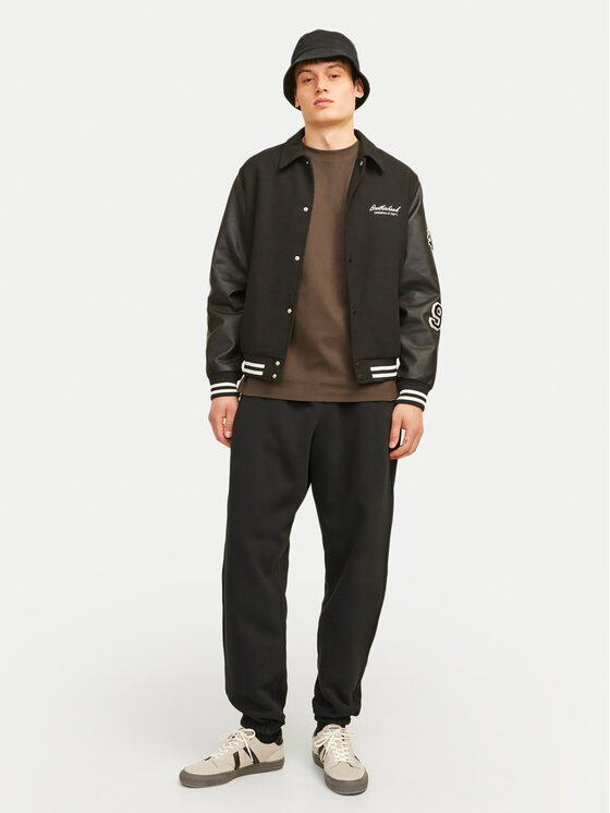 Jack&Jones Jack&Jones Donji dio trenerke Bill Urban Edge 12263026 Crna Relaxed Fit