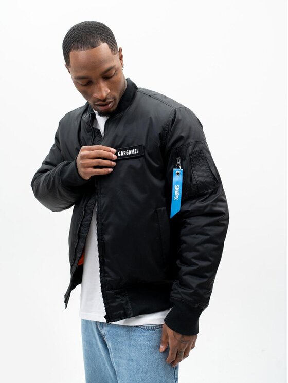 Smerfy Smerfy Kurtka bomber Gargamel Czarny Regular Fit