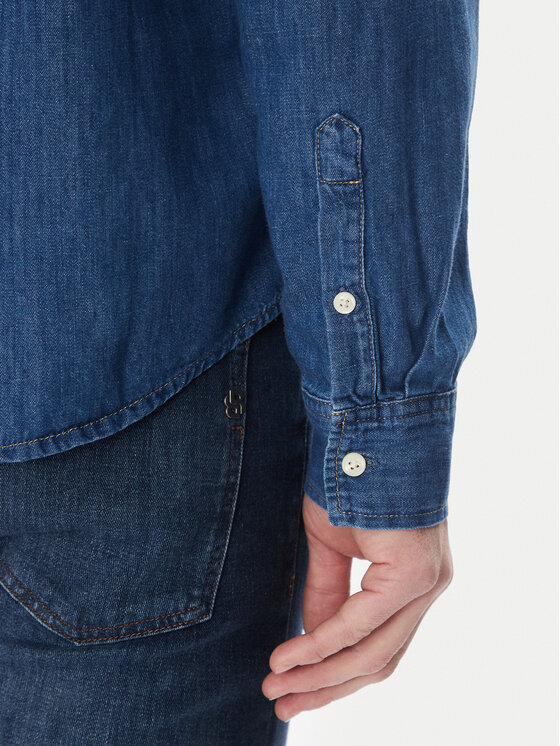 Calvin Klein Jeans Calvin Klein Jeans džinsiniai marškiniai J30J327509 Tamsiai mėlyna Regular Fit