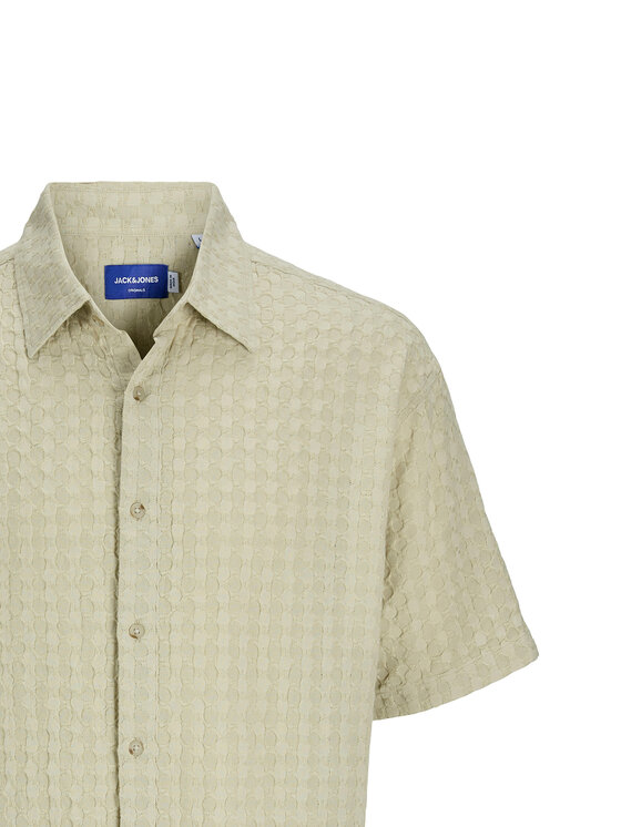 Jack & Jones Jack & Jones Koszula Dobby 12277184 Zielony Relaxed Fit