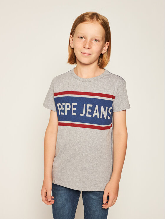 Pepe Jeans Pepe Jeans T-Shirt Talton PB502689 Grau Regular Fit