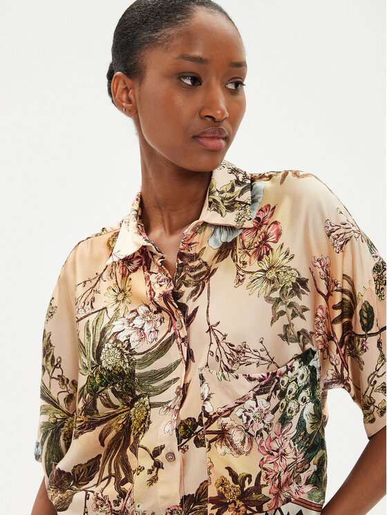 ViCOLO ViCOLO Риза TB2527 Кафяв Regular Fit