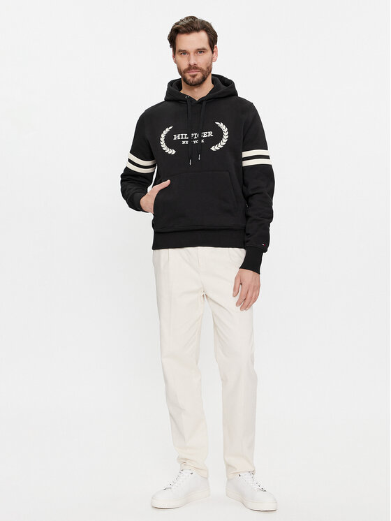 Tommy Hilfiger Tommy Hilfiger Μπλούζα Laurel MW0MW33648 Μαύρο Regular Fit