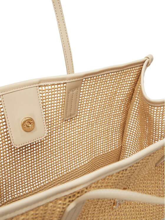 Tommy Hilfiger Tommy Hilfiger Ročna torba Th City Summer Tote Woven AW0AW17640 Bež