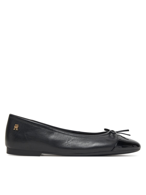 Tommy Hilfiger Tommy Hilfiger Μπαλαρίνες Patent Toe-Cap FW0FW08830 Μαύρο