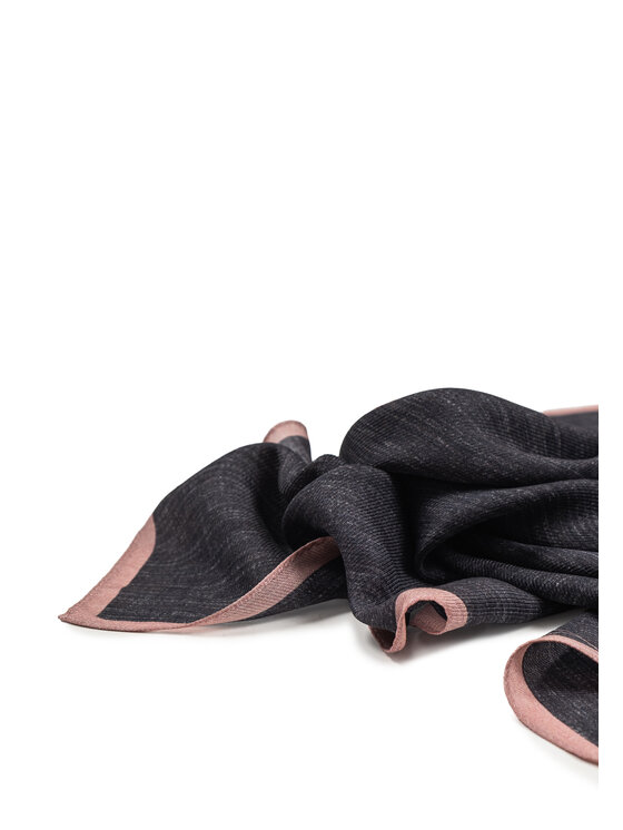 ALLORA BE UNIQUE ALLORA BE UNIQUE Szal wool silk Granatowy