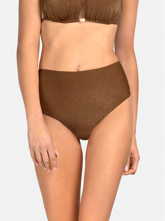 Miss Lou Miss Lou Dół od bikini D-LG1-BR Brązowy