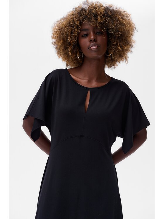 blue shadow blue shadow Sukienka Thalia Czarny Regular Fit
