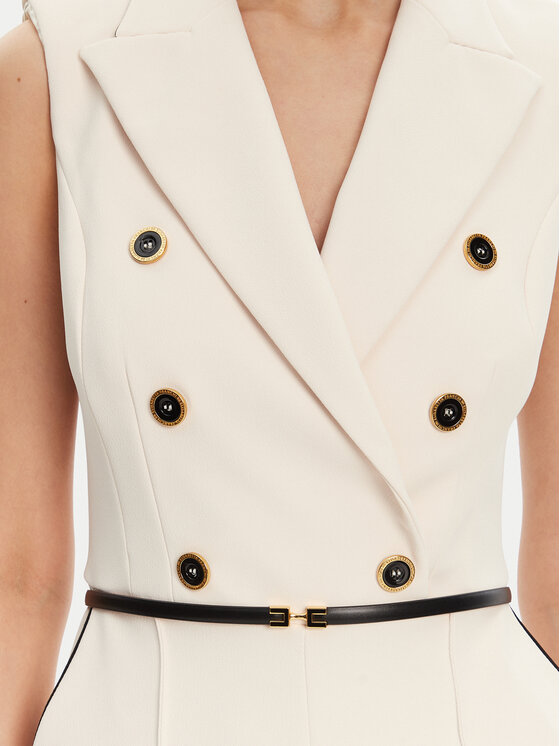 Elisabetta Franchi Elisabetta Franchi Kombinezon TU-T45-51E2 Bež Regular Fit