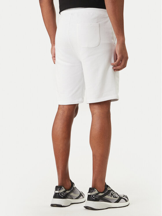 KARL LAGERFELD KARL LAGERFELD Pantaloni scurți sport 705783 562917 Alb Regular Fit