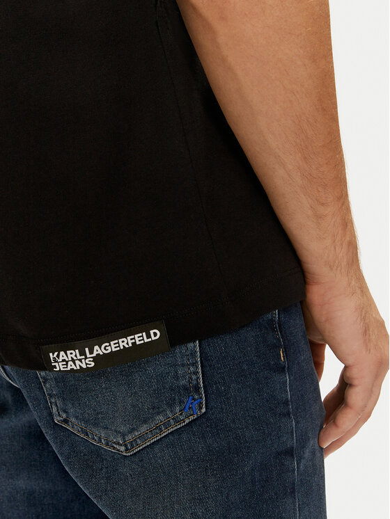 Karl Lagerfeld Jeans Karl Lagerfeld Jeans T-särk 246D1711 Must Regular Fit