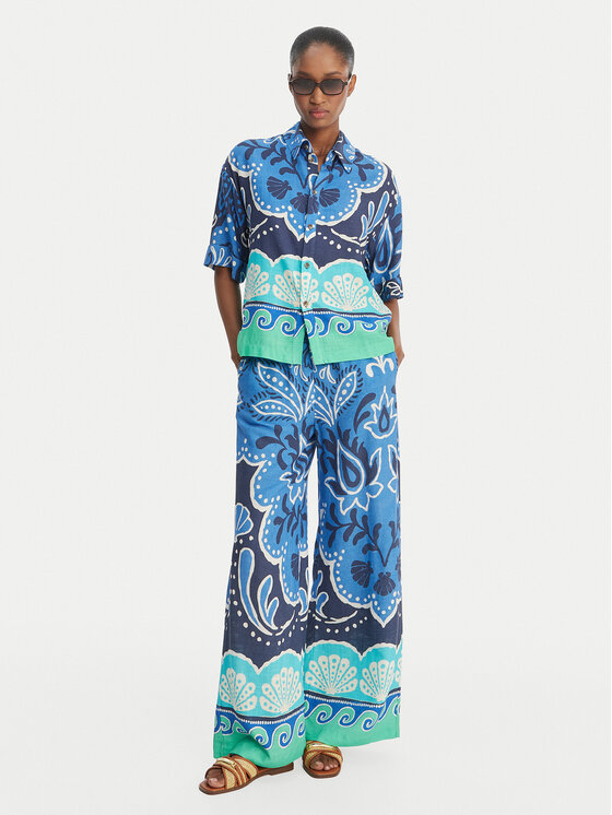 Banana Moon Banana Moon Hemd Hattie Clearive MYY56 Himmelblau Regular Fit