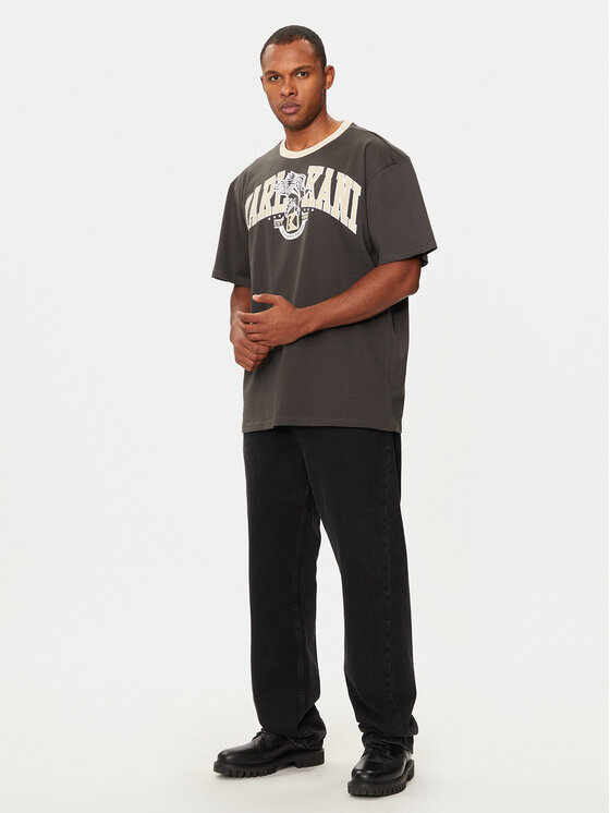 Karl Kani Karl Kani T-krekls Eagle Print 60300106 Bēšs Regular Fit