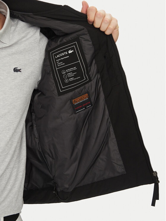 Lacoste Lacoste Geacă bomber BH8904 Negru Regular Fit