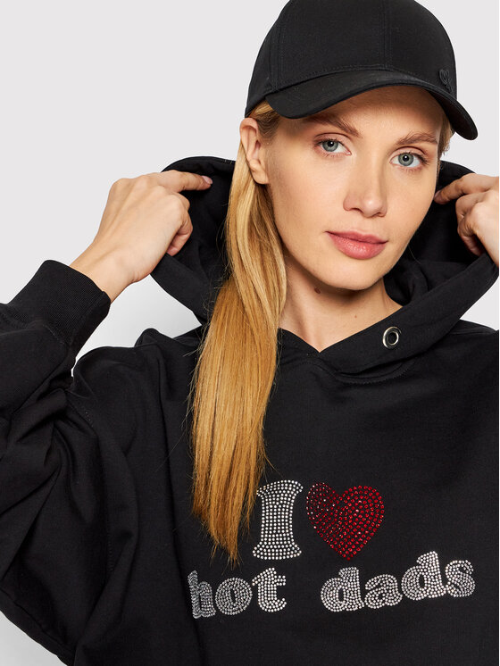 2005 2005 Džemperis Unisex Hot Dads Juoda Relaxed Fit