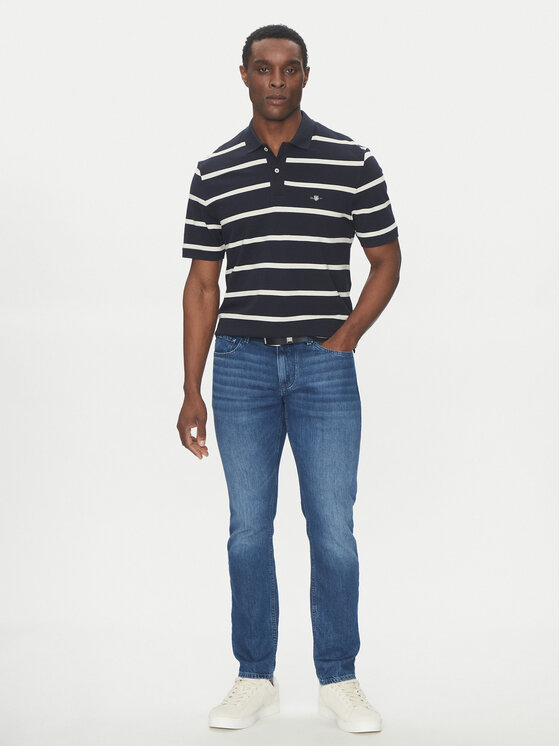 Gant Gant Polo 2014022 Granatowy Regular Fit
