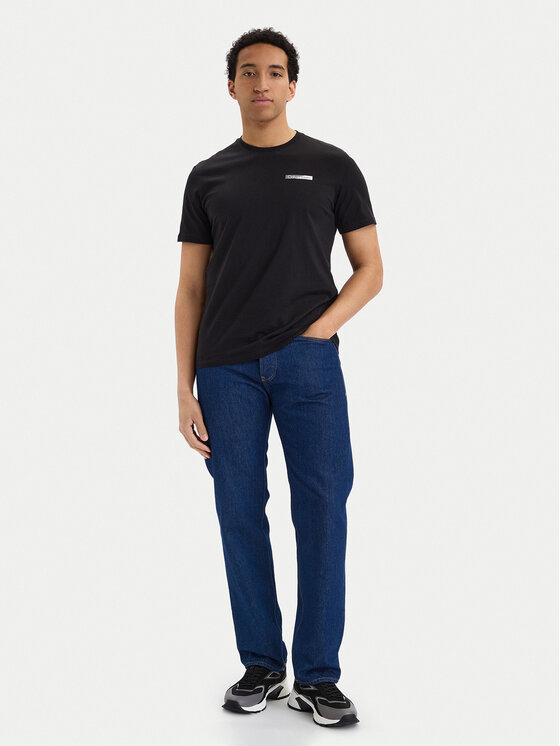 Calvin Klein Calvin Klein Тишърт SS 30s EU LV04LG810G Черен Slim Fit