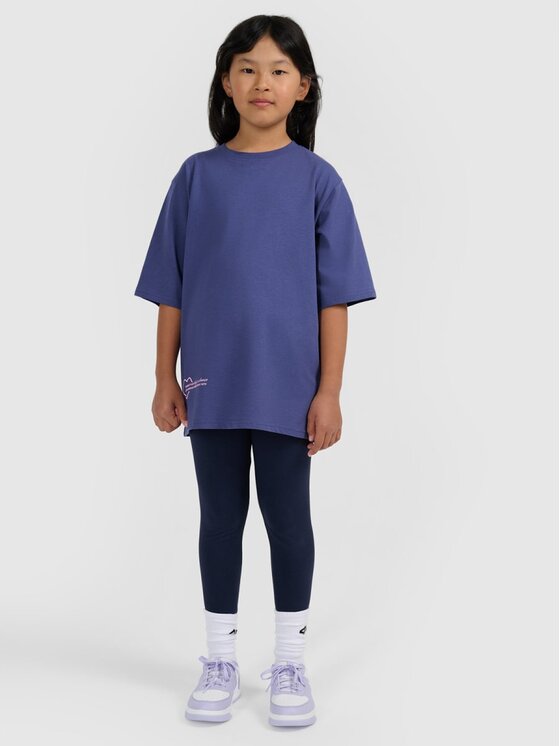 4F 4F T-Shirt 4FJRAW25TTSHF3187-33S Μπλε Oversize