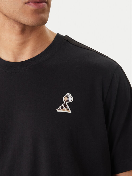 adidas adidas Póló Lux Coffee Cafe Pour Graphic KB4847 Fekete Loose Fit