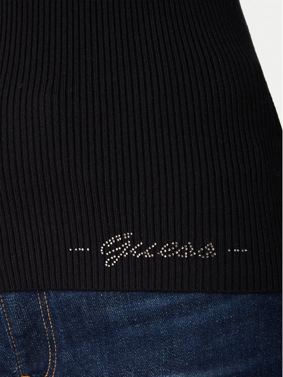 Guess Guess Megztinis W6YR10 Z0949 Juoda Slim Fit