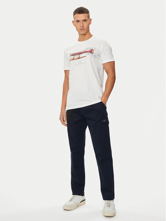 Aeronautica Militare Aeronautica Militare Футболка 241TS2252J607 Écru Regular Fit