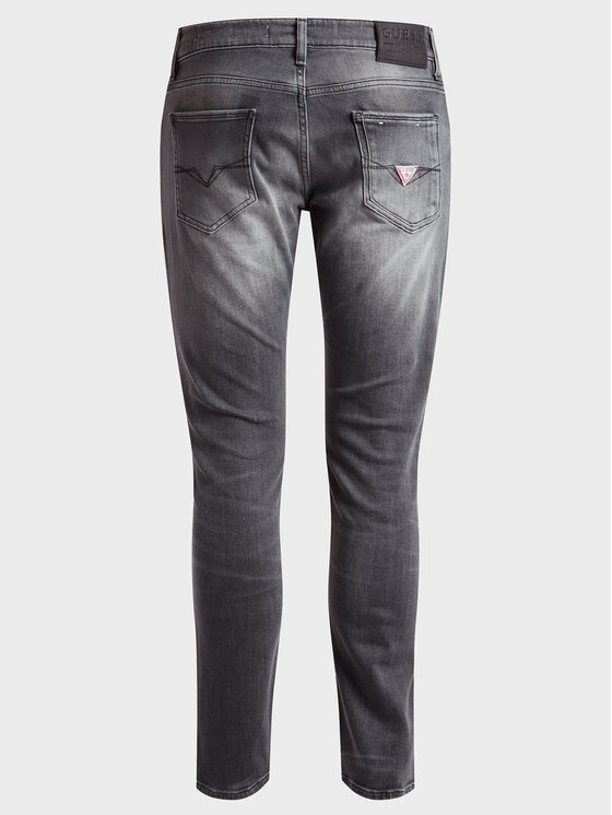 Guess Guess Džínsy Miami M2YAN1 D4Q52 Sivá Skinny Fit