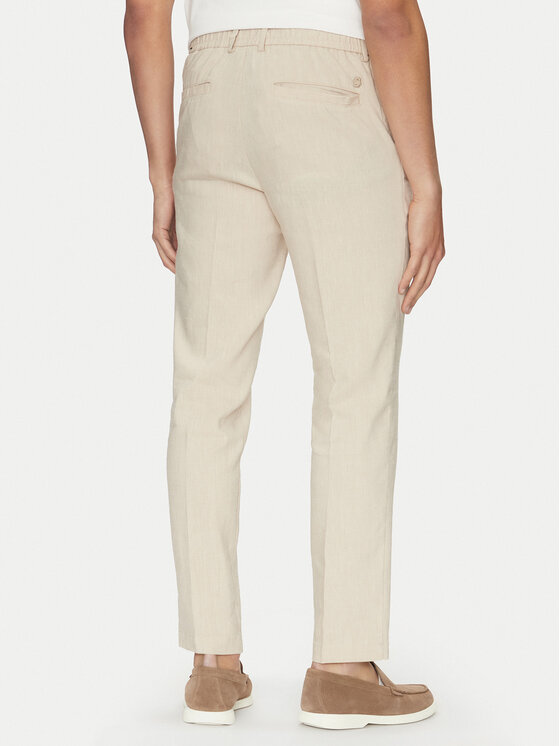 BOSS BOSS Штани з тканини C-Kane 50540480 Бежевий Slim Fit