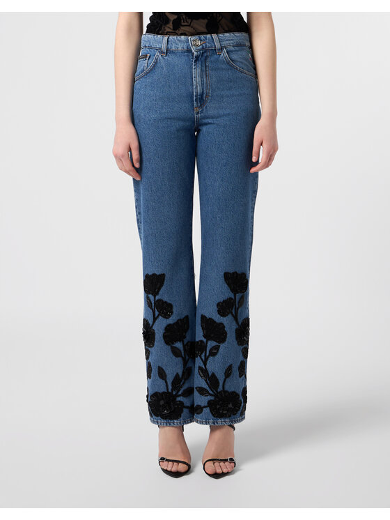 PHILIPP PLEIN PHILIPP PLEIN Jeansy 31206 Niebieski Straight Fit