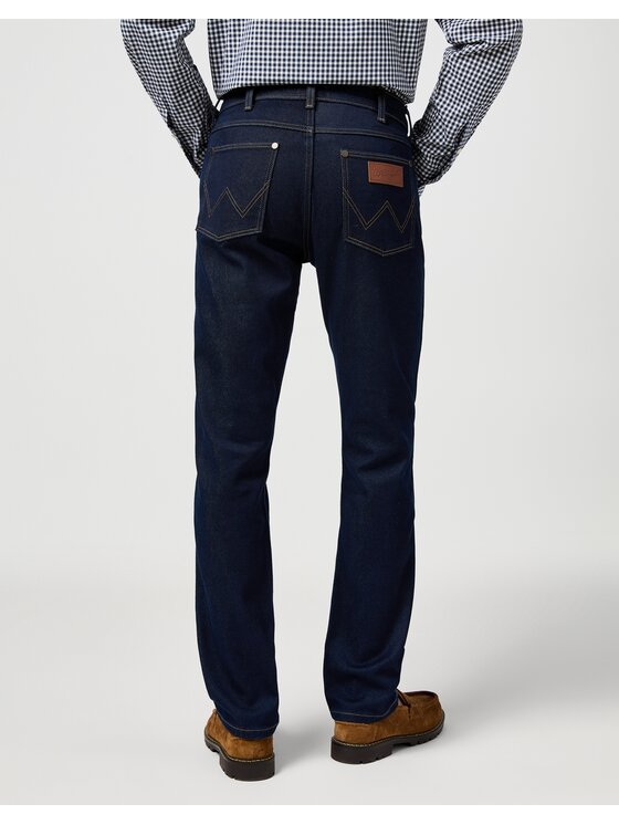 Wrangler Wrangler Jeansy GREENSBORO Granatowy Slim Leg