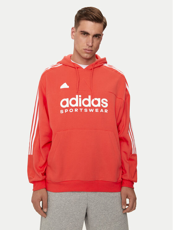 adidas Mikina House of Tiro IV8123 Oranžová Loose Fit