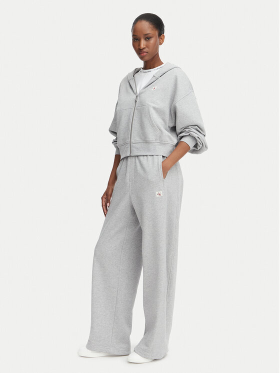 Calvin Klein Jeans Calvin Klein Jeans Долнище анцуг LV047C249G Светлосив Wide Leg