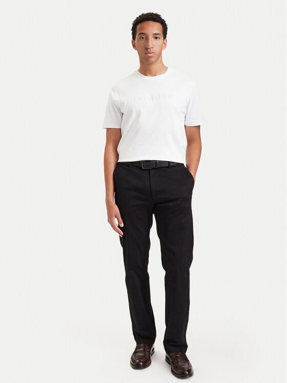 Calvin Klein Calvin Klein Παντελόνι chino LV04LH600G Μαύρο Straight Fit