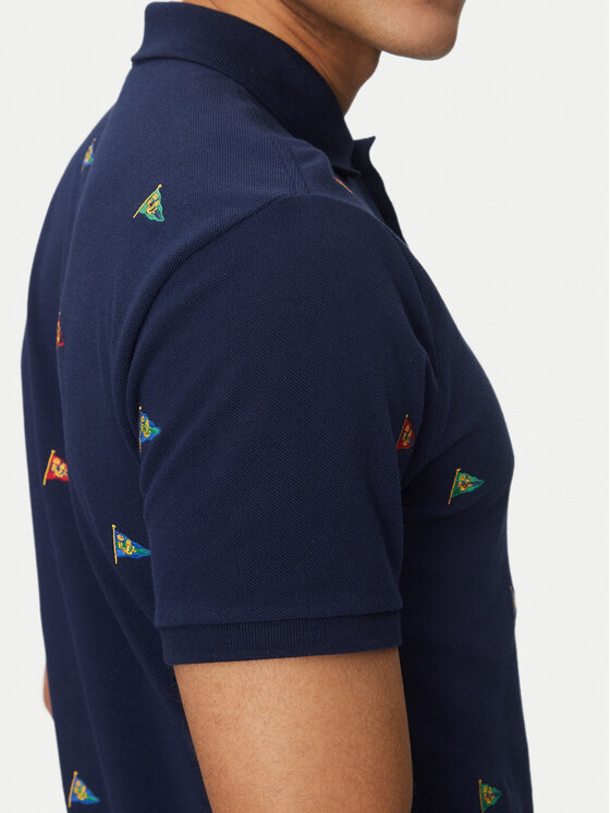 Polo Ralph Lauren Polo Ralph Lauren Polokošeľa 710964722001 Tmavomodrá Custom Fit