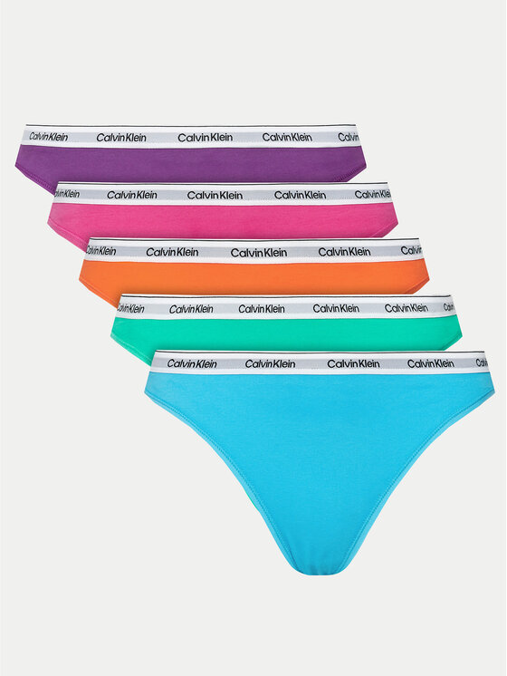 Calvin Klein Underwear Set Od 5 Pari Tangica 000QD5221E Šarena