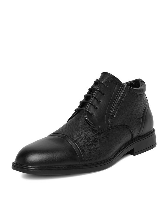 Lanetti Lanetti Schnürschuhe CEO-B33735-1 Schwarz