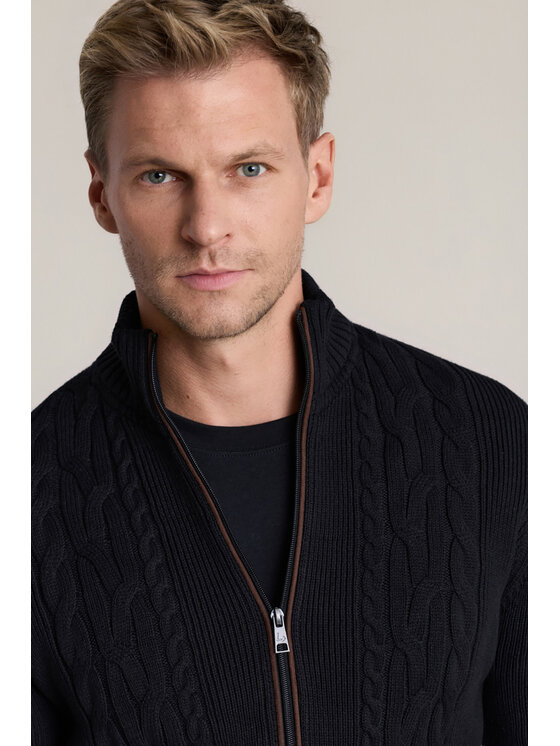 Lancerto Lancerto Sweter Jorund SW073226000080 Czarny Regular Fit