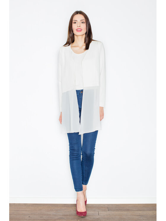 FIGL FIGL Marynarka M441 Écru Regular Fit