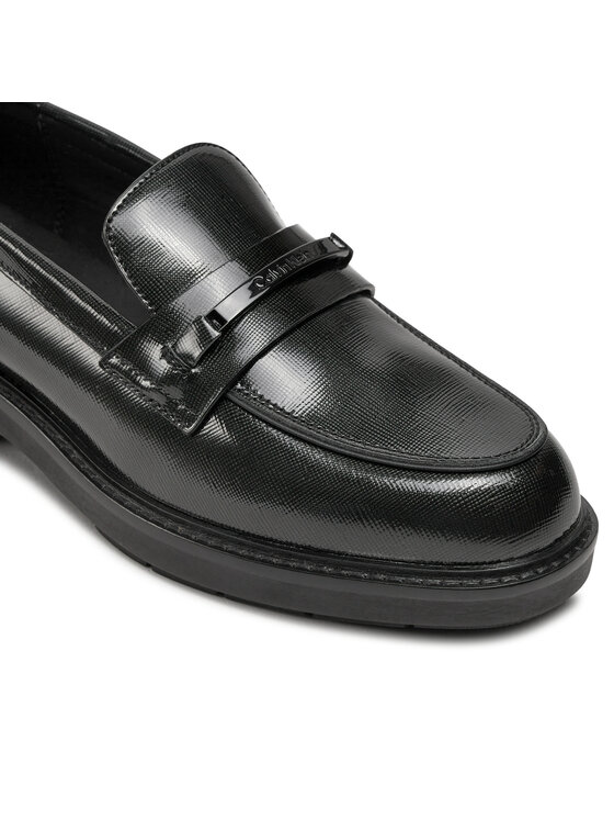 Calvin Klein Calvin Klein Lordsy Loafer W/M Bar Saff Lth HW0HW02076 Czarny