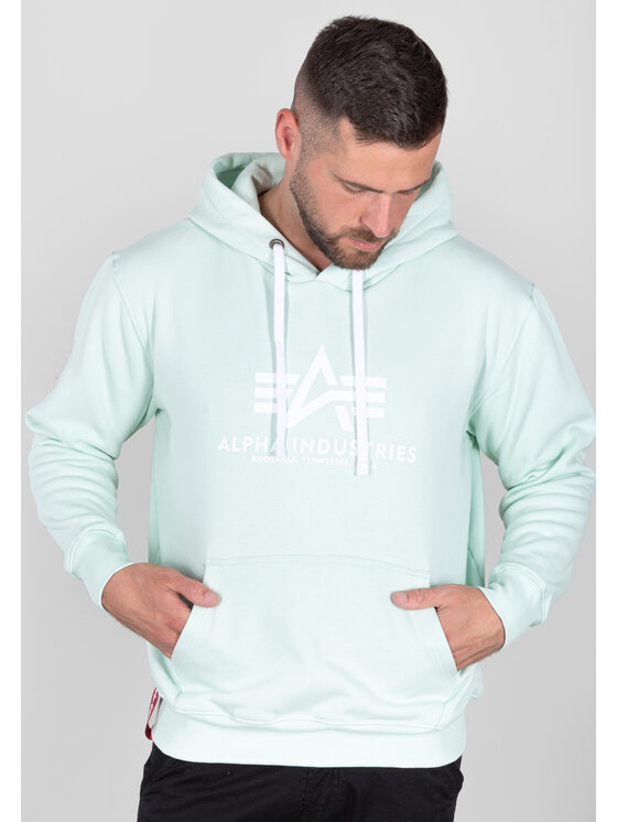 Alpha Industries Alpha Industries Mikina AI.178312-43 Zelená Basic Fit