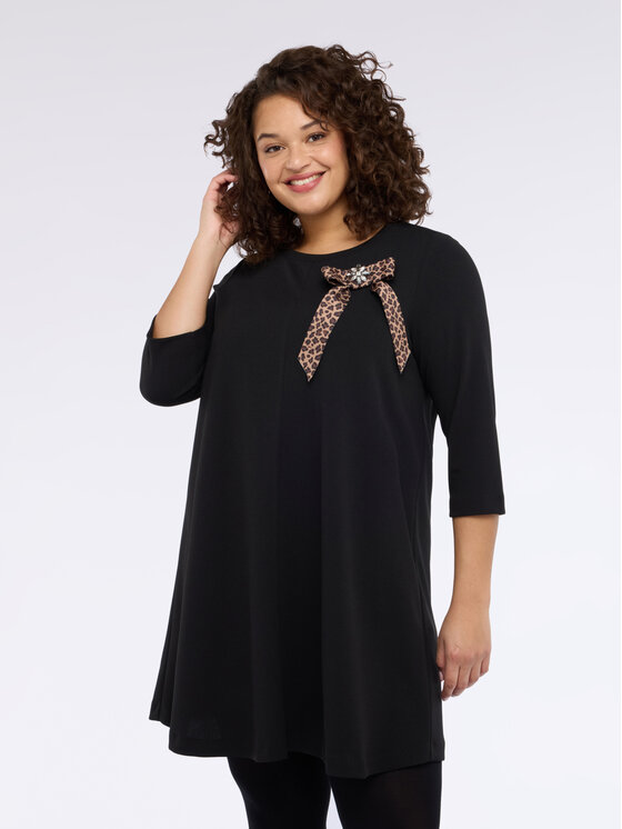 Fiorella Rubino Fiorella Rubino Vestito da giorno 7051L001235N033 Nero A-Line Fit