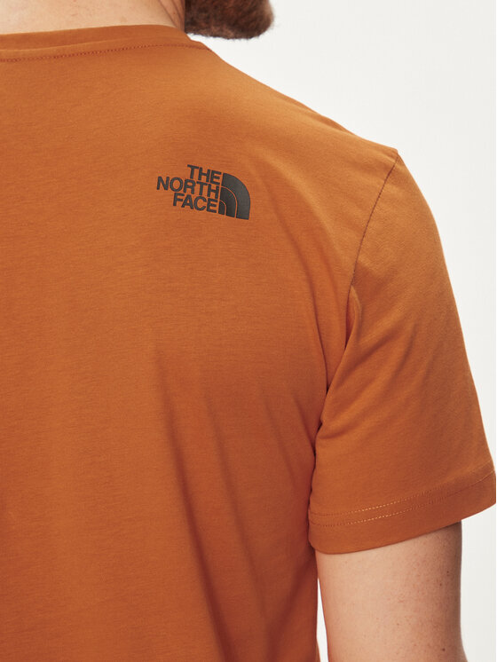 The North Face The North Face T-Shirt Never Stop NF0A87NS Pomarańczowy Regular Fit