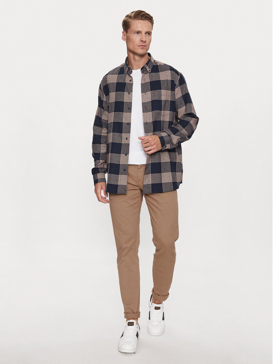 Lindbergh Lindbergh Chino hlače 30-005044 Bež Slim Fit