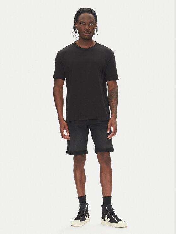Mustang Mustang Джинсові шорти Chicago Z 1016347 Чорний Slim Fit
