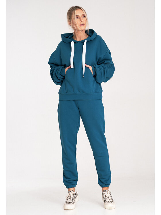 FIGL FIGL Teplákové nohavice M1056 Modrá Jogger Fit