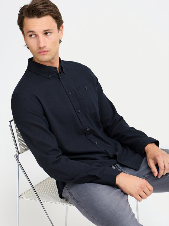 Blend Blend Košile Shirt 20717140 Černá Regular Fit