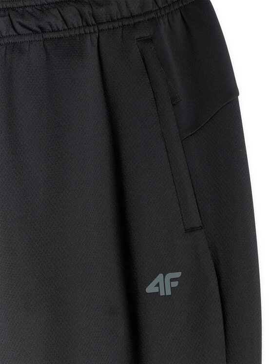 4F 4F Spodnie dresowe ATHLETIC Czarny Regular Fit