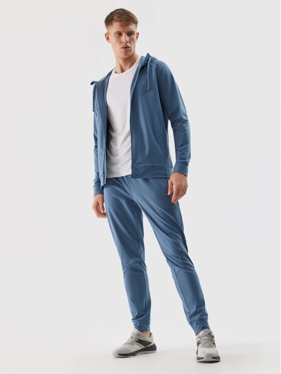 4F 4F Bavlnené nohavice 4FWSS24TFTRM452-32S Modrá Regular Fit