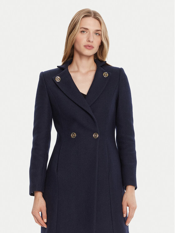 Rinascimento Rinascimento Wollmantel CFC0126218003 Dunkelblau Regular Fit